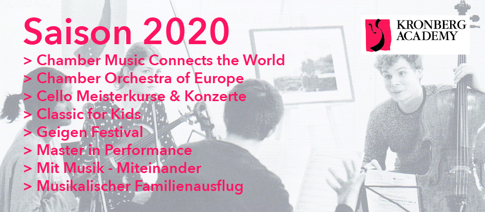 Kronberg Academy Saison 2020 160 x 70 mm