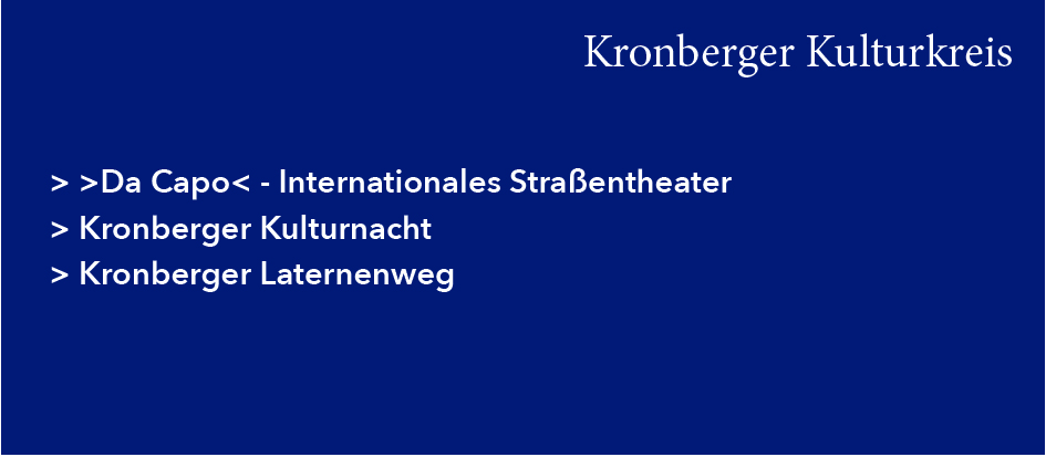 Kronberger Kulturkreis 160 x 70 mm