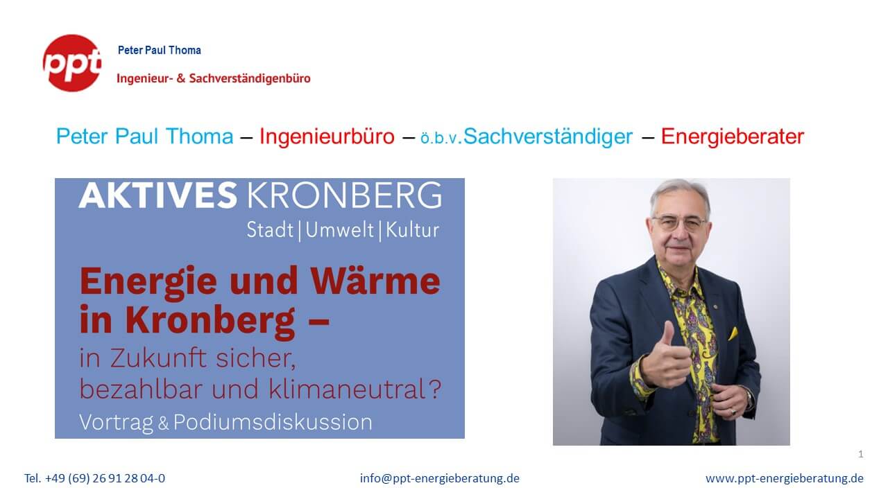 Aktives Kronberg - Vortrag Wärme und Energie