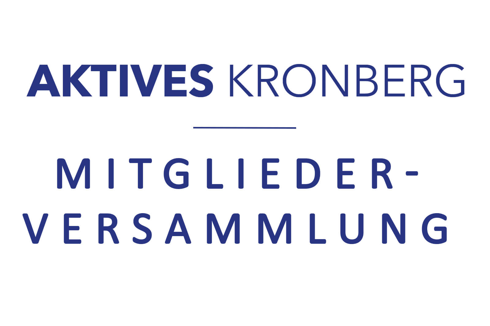 Aktives Kronberg Mitgliderversammlung